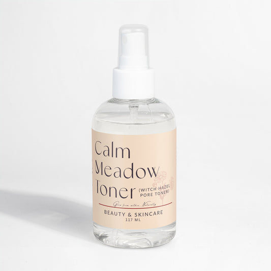 Calm Meadow Toner witch hazel pore perfecting spray for soothing and hydrating skin