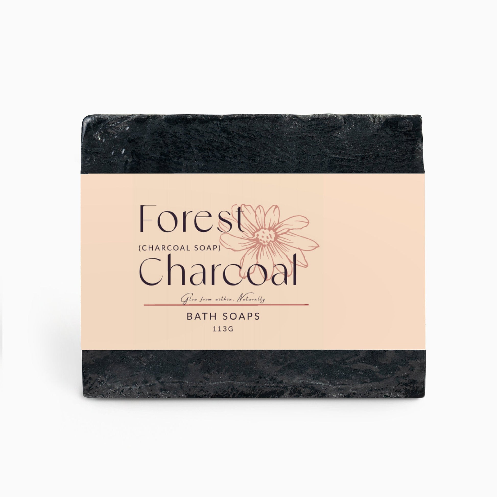 Forest Charcoal soap bar with activated charcoal for deep cleansing and refreshing scent