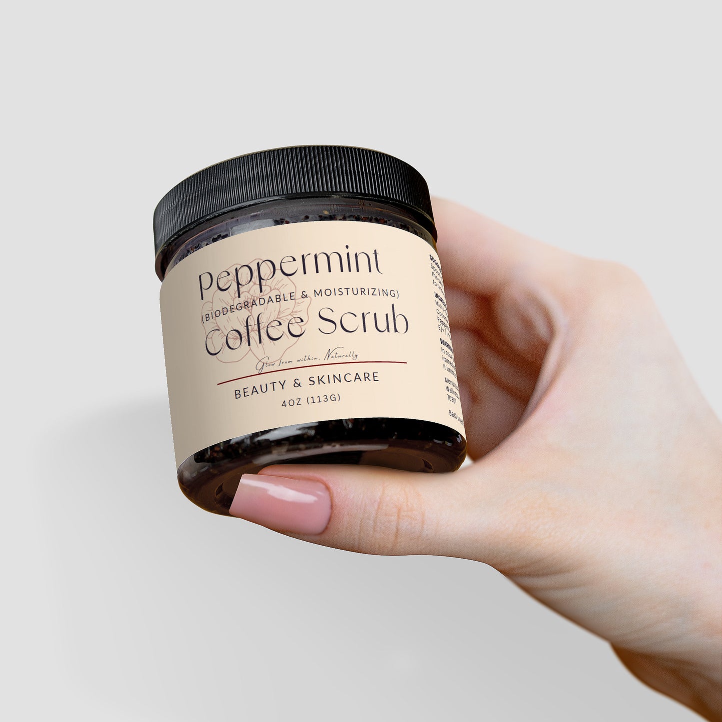 Peppermint Coffee Scrub