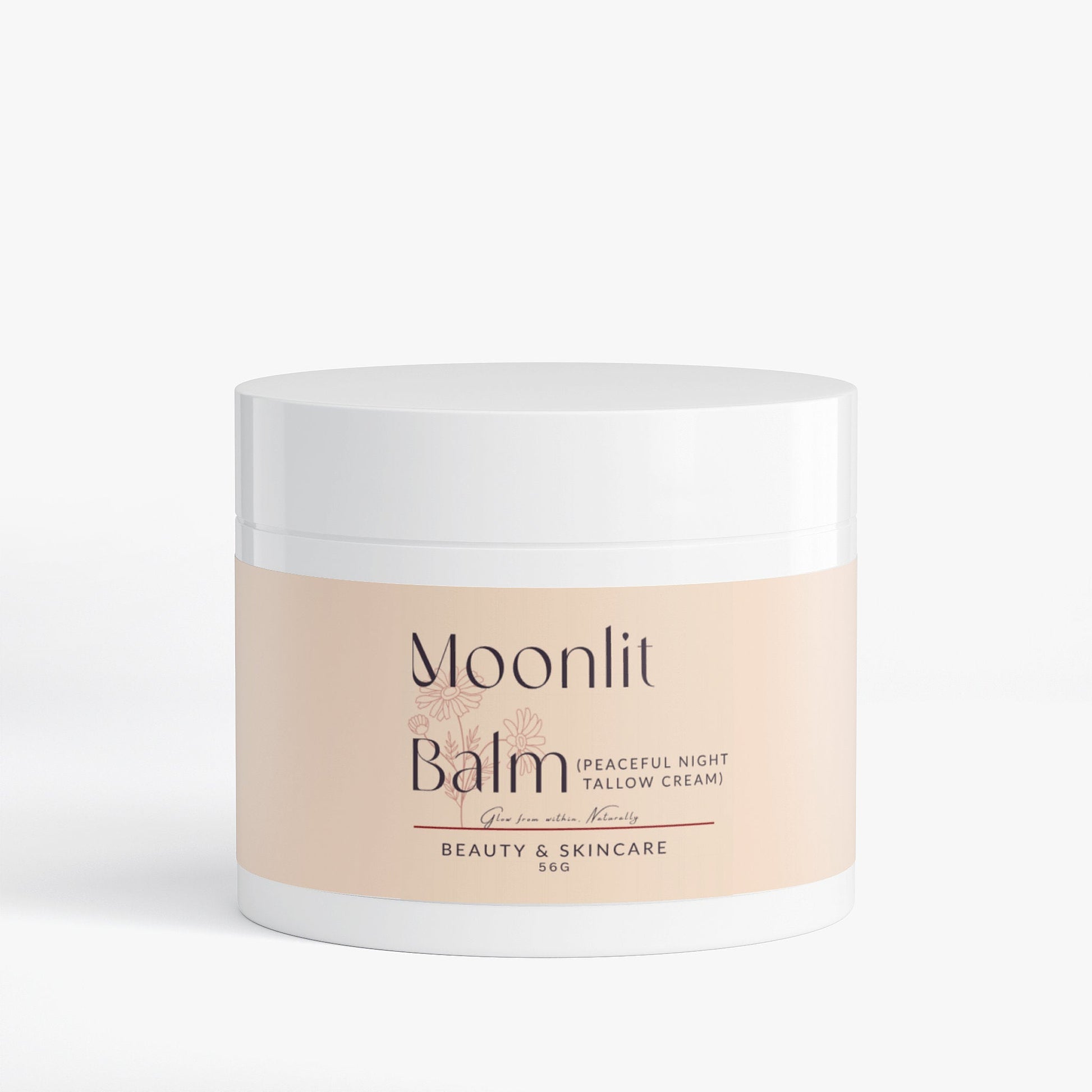 Moonlit Balm natural tallow cream for nighttime skin nourishment and repair