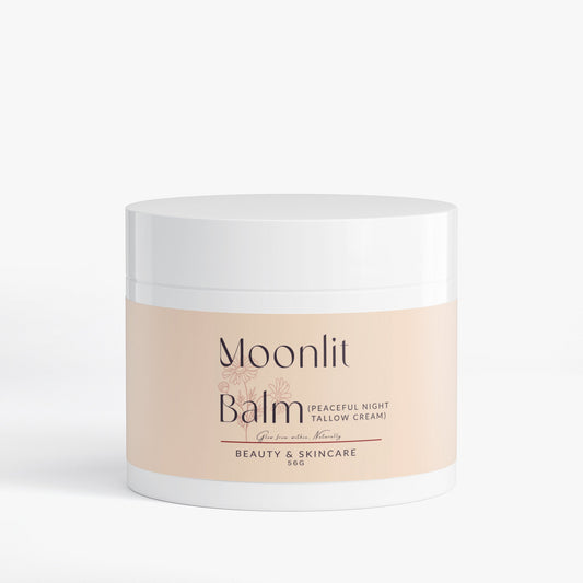 Moonlit Balm natural tallow cream for nighttime skin nourishment and repair