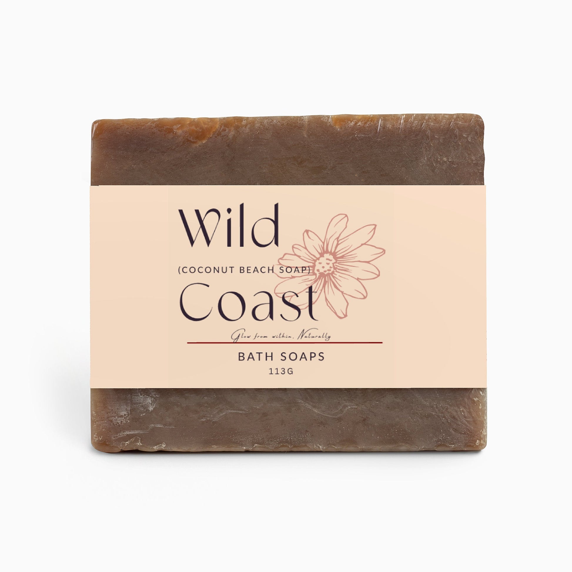 Wild Coast coconut beach soap bar with natural ingredients and tropical scent