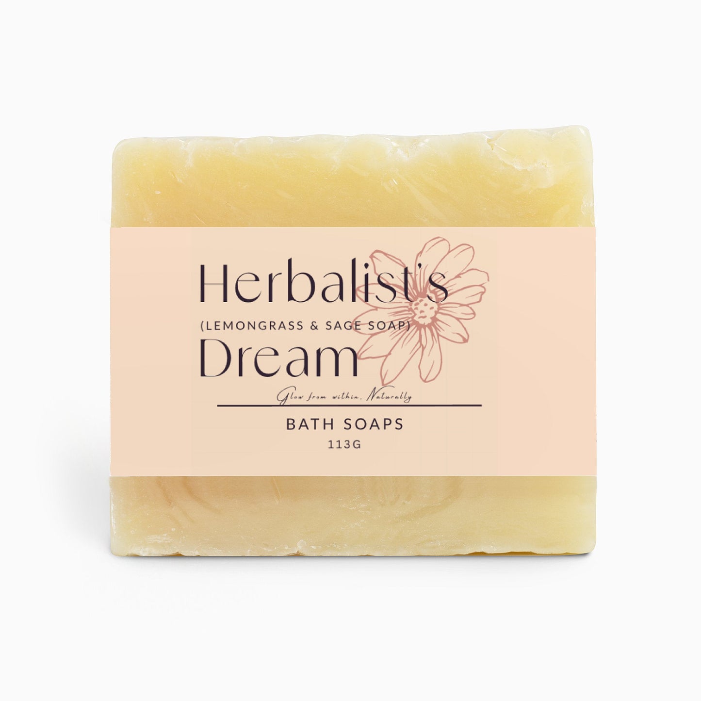 Herbalist’s Dream lemongrass and sage natural bath soap bar for sensitive skin